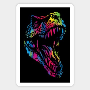 Vibrant T-Rex Magnet